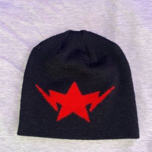 Black Red Bapesta Beanie
